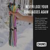 Chums Original Cotton Standard End Eyewear Retainer, Gray/White Stripe