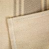 Creative Co-Op Canvas Table Runner with Khaki Stripes