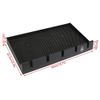 Segbeauty Barber Clipper Tray, Barber Clipper Holder Clipper Rack Anti-Slip Black Salon Clippers Organizer Razor Case, 5 Notches Professional Hair Trimmer Holder Hairdresser Stylist Barbers Tools Box