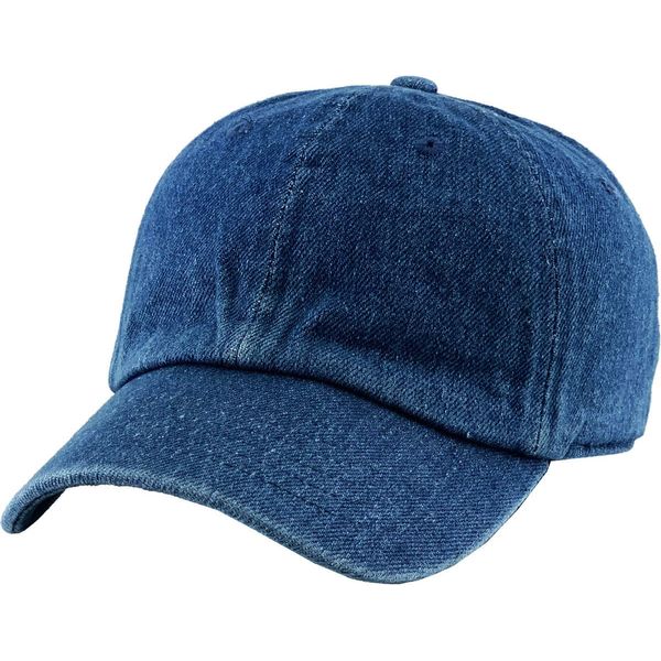 Funky Junque Kids Baseball Cap Unisex Low Profile Hat - Dark Denim (2-5)