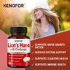 Lion's Mane with Cordyceps Capsules Easy Swallow Enhances Brain & Nerve Support