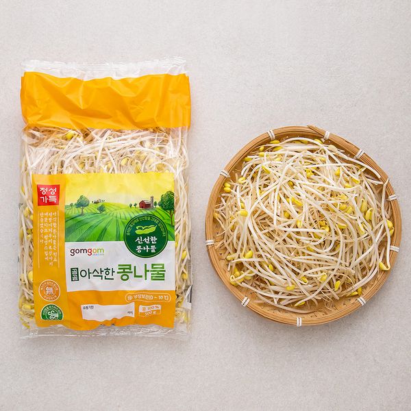 Gomgom Crunchy Bean Sprouts, 500g, 1 Pack