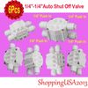 6 Pc Auto Shut Off Valve 1/4-1/4" Quick Connect Push In Under-sink Water Filter