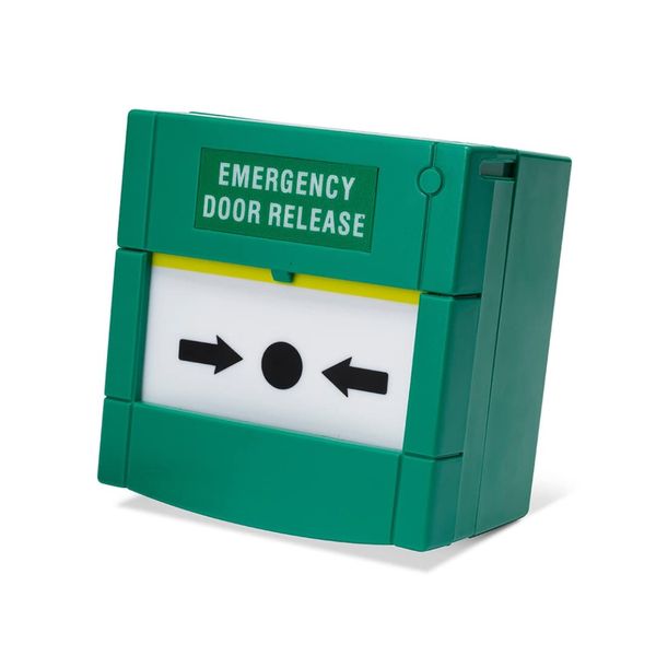 SecureMyDoor - Resettable Emergency Break Glass Call Point - Indoor Use - Fire Alarm Button Switch for Easy Access Control - Ideal for Commercial, Residential, and Industrial Buildings