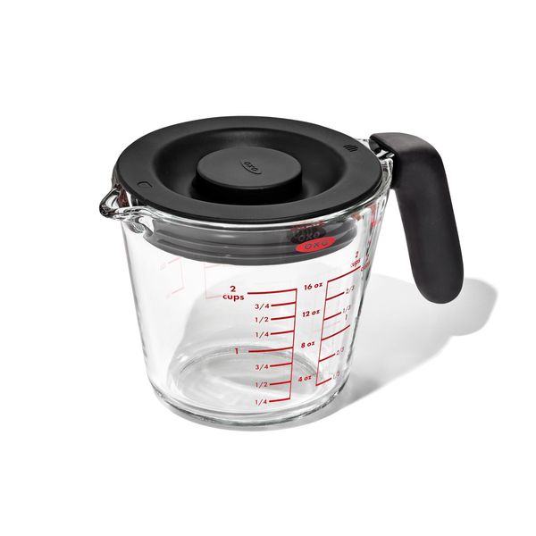 OXO Good Grips 500mL Glass Measuring Cup with Lid