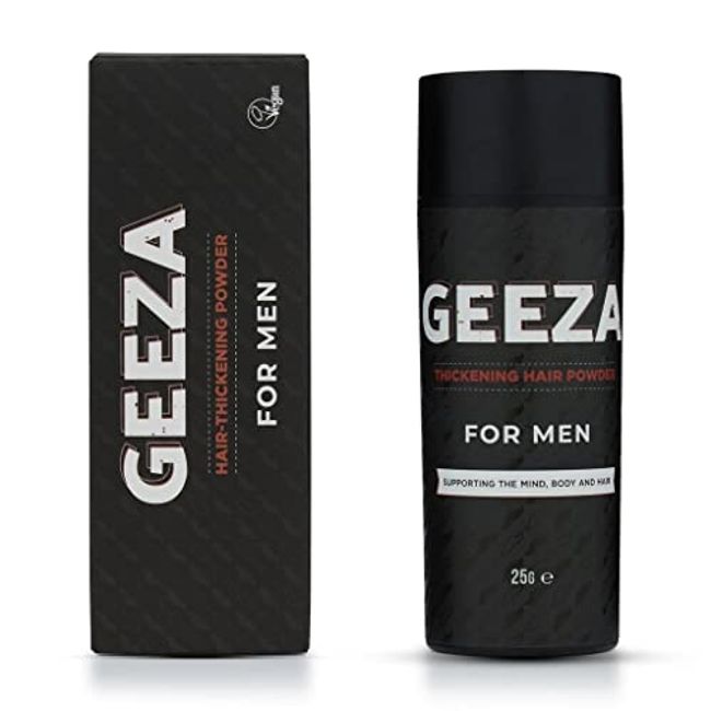 Geeza Hair Volume Powder, Hair Styling Products for Men Instant Volume Probably the Best Thickening and Styling Products in the World Strong Hold Grease Free Easily Washable and Reworkable 25g