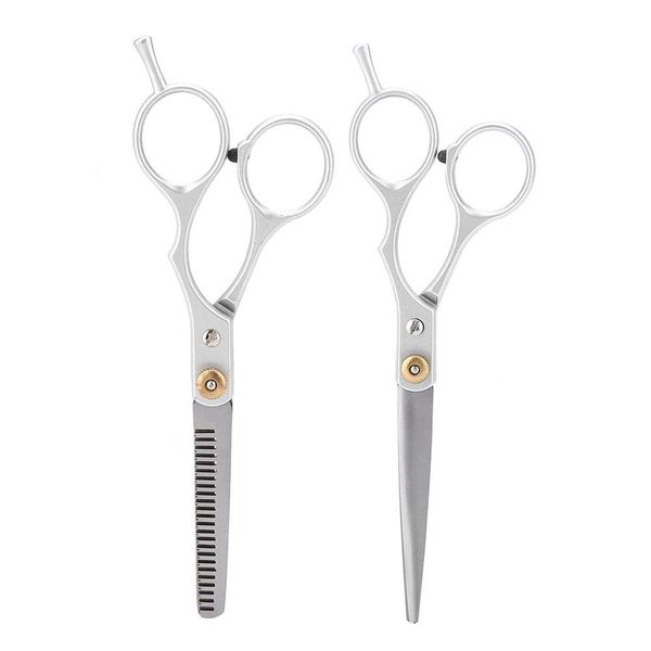 Haarschere Haarschneideschere, Professionelle Thining Scissors Set Salon Barber Friseurschere, machen Haarschnitt natürlicher aussehen(Hair Cut Scissor Set)