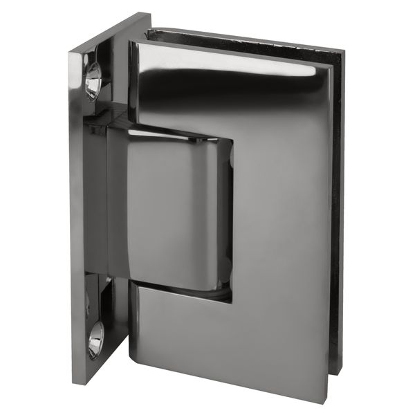 CRL GEN337CH Chrome Geneva 337 Adjustable Wall Mount Full Back Plate Hinge