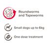 Beaphar One Dose Wormer for Small Dogs 3 Tablets (Pack of 3)