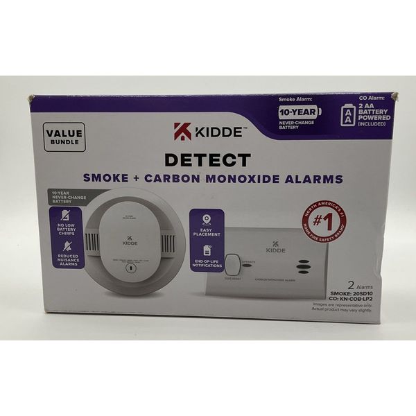 NEW Kidde Detect Combo Smoke & Carbon Monoxide Alarms Value Bundle 21033170