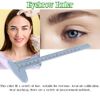 Eyebrow Stencil Ruler, Reusable Vernier Caliper for Measuring Eyebrow, Permanent Eyebrow Positioning Ruler for Makeup Cosmetic Measuring Eyebrow, 150mm DIY Eyebrow Ruler Template