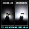 X AUTOHAUX 2 Pcs T25 3157 White LED Light Bulbs Replacement Universal