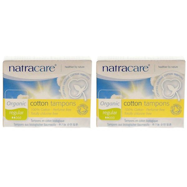 (2 Pack) - Natracare - Org Non Applicator Tampons Reg | 20pieces | 2 PACK BUNDLE