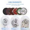 Yuhtech Angle Grinder Spare Part Round Clamp Inner Outer Flange, Grinder Nuts Multifunction Hexagonal Platen with Spanner
