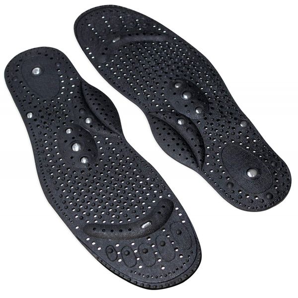 U.S. JACLEAN Acupressure Shiatsu Massaging Magnetic Insoles (XL(Men's 10.5-12, Women's 12-13))