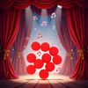 10 Pcs Red Magic Sponge Balls, Sponge Balls Soft Tool, Lightweight Mini Magic Street Classical Comedy Trick Props (2.5cm)