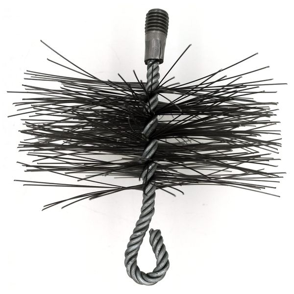 Chimney Brush Head, Stiff Metal Wire Chimney Brush Head, Removes Stubborn Dirt and Debris from Flue and Chimney Walls (Diameter: 120 mm / 4.72 in)