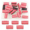 20pcs 8 Dip Switches, 2 Row Slide Type Switch 2.54mm PCB On-Off Toggle Switch for Circuit, Breadboard