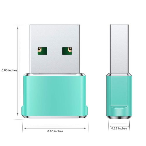 Basesailor USB to USB C Adapter 3 Pack,Type C Female to USB A Male Charger Cable Converter for Apple Watch Ultra iWatch Series 9 7 SE,AirPods Pro 2,iPhone 15 14 13 12 Plus Max,iPad 9 10 Air 4 5 Mini 6