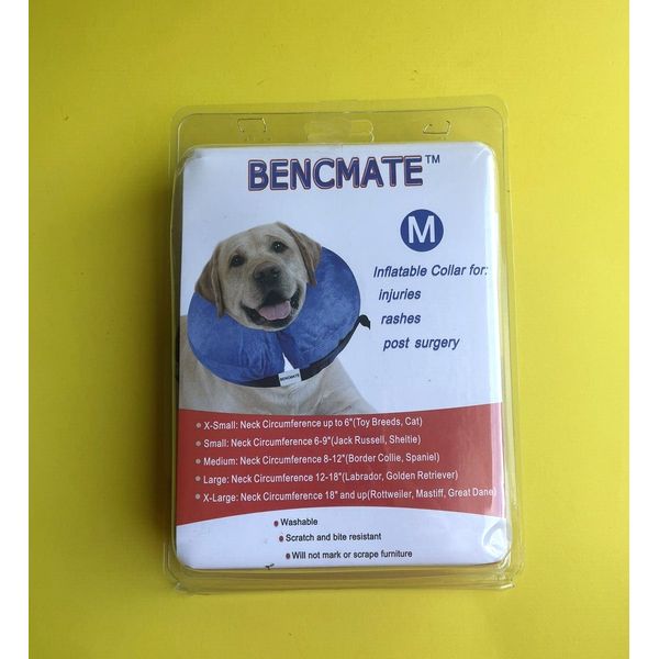 Bencmate Protective Inflatable Collar For Dogs And Cats Size M