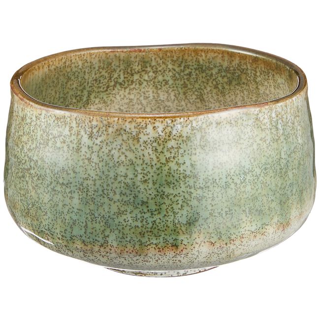 Ale-net 4580582686756 Oribe Nagashi Matcha Bowl, Mino Ware, Green