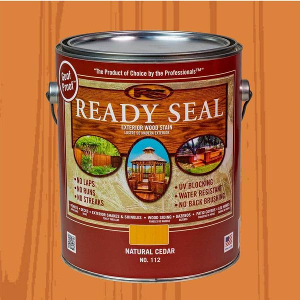 Ready Seal Exterior Stain and Sealer for Wood - 1 Gal, 125 sq. ft.