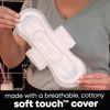 U by Kotex Maxi Pads with Wings, Clean & Secure, Overnight Absorbency, 14 Count (Packaging May Vary)