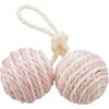 Trixie 2 balls on a rope, sisal