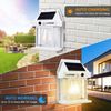 LED Solar Light Outdoor Dusk to Dawn PIR Motion Sensor Wall Sconce Security Lamp