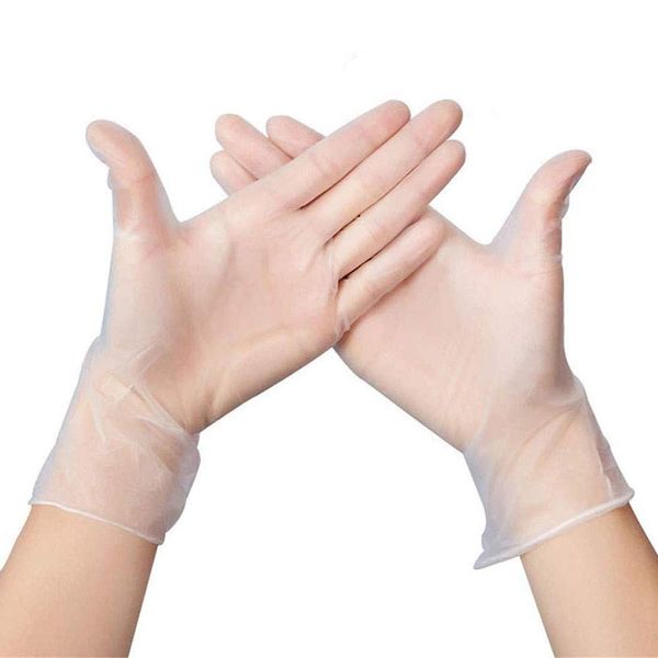 BLAZOR Clear Vinyl Gloves, Powder & Latex Free Disposable Glove, Non Allergy for Industrial, Food Service, Cleaning