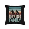 Rowing Family Rowers Rower Row Hobby Throw Pillow