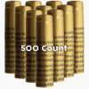 Gold With Black Grapes PVC Shrink Capsules-500 Count