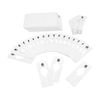 10 PC 2"x5" Clothing Rack Sizes 6 Dividers Hangers White Plastic Rectangular