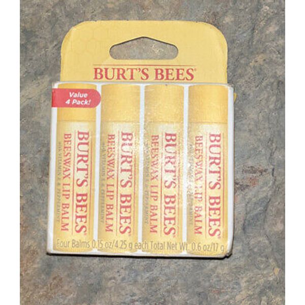 Burt's Bees Lip Balm & Peppermint Oil (4 Pack)