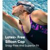 Speedo Unisex's Plain Flat Swimming Cap-Black, One Size