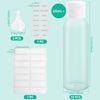 10 Pcs Clear Travel Bottles, 60ml Empty Travel Bottles, Travel Bottles for Toiletries, Flip Cap Plastic Bottles for Travel, Refillable Travel Bottles with Funnels and Labels for Travel or Cosmetic