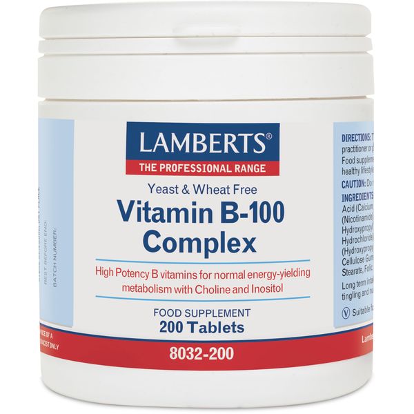 Lamberts Vitamin B-100 Complex - 200 tablets