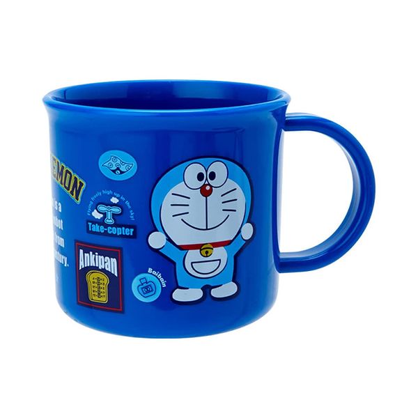 Sanrio 880973 Doraemon Character Plastic Cup for Kids, 6.8 fl oz (200 ml), Microwave, Dishwasher, Dishwasher Safe, Dishwasher Safe, Made in Japan, Includes Name Sticker, Character