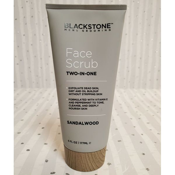 Blackstone Men's Grooming Face Scrub 2-in-1 - Sandalwood 6 fl oz.