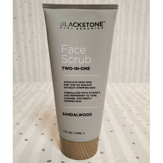 Blackstone Men's Grooming Face Scrub 2-in-1 - Sandalwood 6 fl oz.