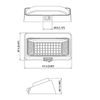 LED Porch Light with SWITCH - Interior Exterior Light - LED 12VDC 12V
