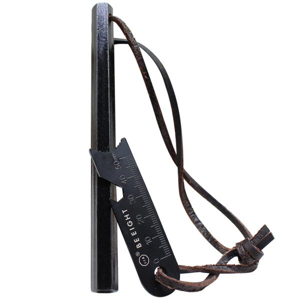 BE8 Fire Starter, Hexa, Hexa, Magnesium, Fire Starter, Flints, 6.0 inches (152 mm)