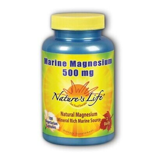 Marine Magnesium 100 Vcaps By Nature's Life