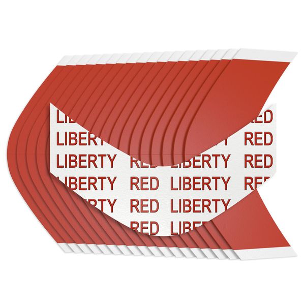 Sunshine Tape | Liberty Red Liner Wig Tape | 36 Pieces | Made in USA | Clear Double Sided Adhesive (A Curve)