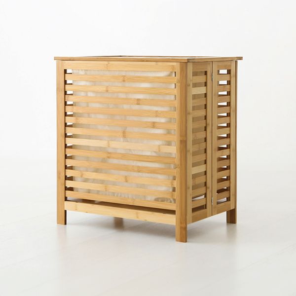 JAWAL Wooden Laundry Basket WFB19019 Bamboo