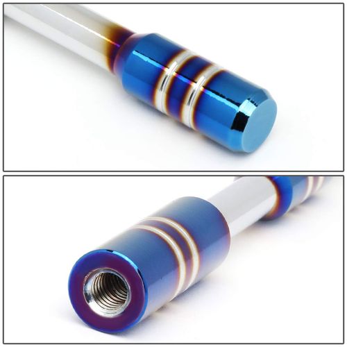 Universal 130mm Screw-On Aluminum Car Antenna Short Stereo Radio Aerial w/Adapters