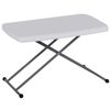 2.5 Foot Plastic Folding Table Adjustable Height Camping Barbecues Picnic Table