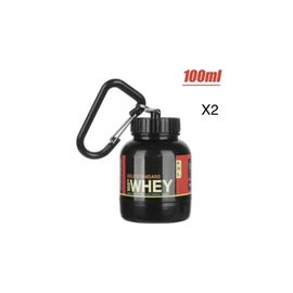 Mini Protein Bottle Portable Protein Container Powder Bottle With Whey  Keychain Gym 