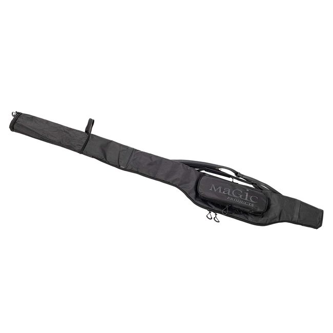 Magic Products (Black, 100-130), 2 Sizes in One, Easy to Move Around Both Shoulders, Soft Fishing Rod Case with Gusset