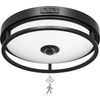 Motion Sensor Outdoor Ceiling Light, Outdoor Flush Mount LED Ceiling Light Fixtu